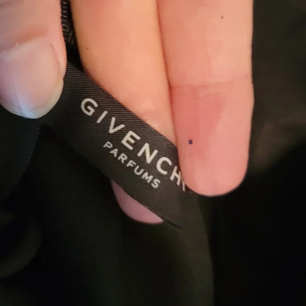 NWOT Givenchy Parfums Tote Bag/Purse Black Nylon Purse With Gold Hardware - Picture 12 of 13